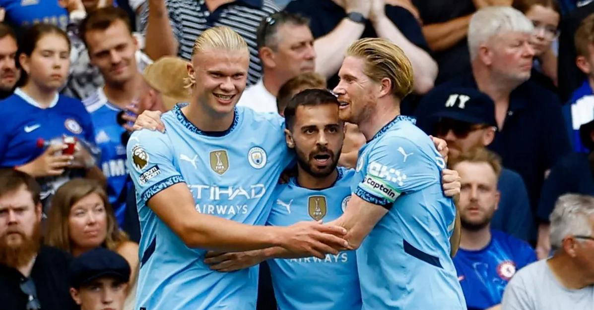 曼城强势反弹豪取五连胜，提前锁定欧冠席位，联赛排名直逼第二